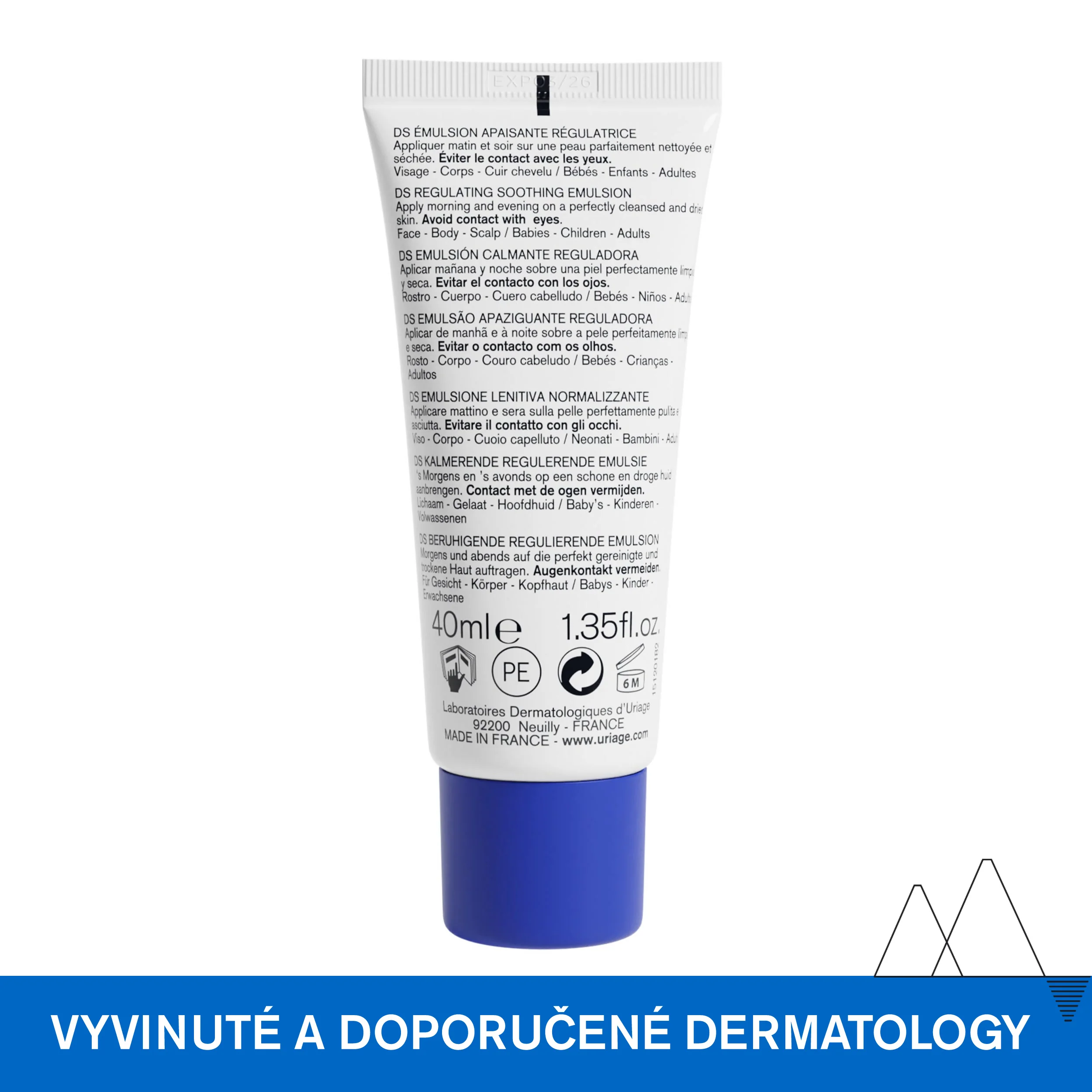 Uriage DS Zklidňující emulze proti lupům 40 ml