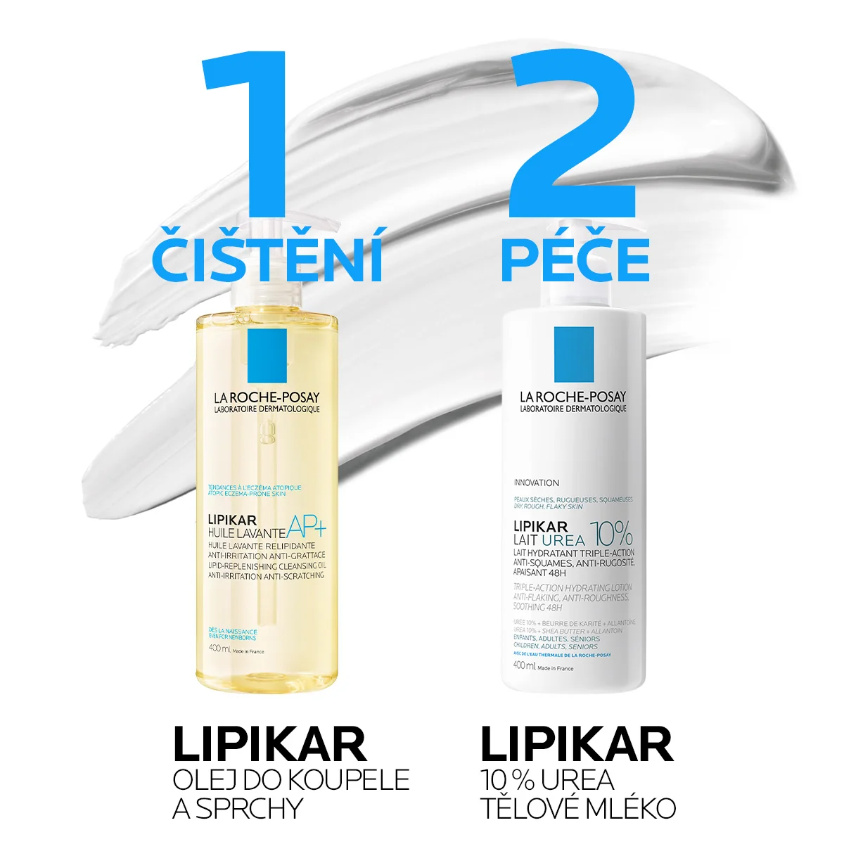 La Roche-Posay Lipikar 10% Urea tělové mléko 400 ml