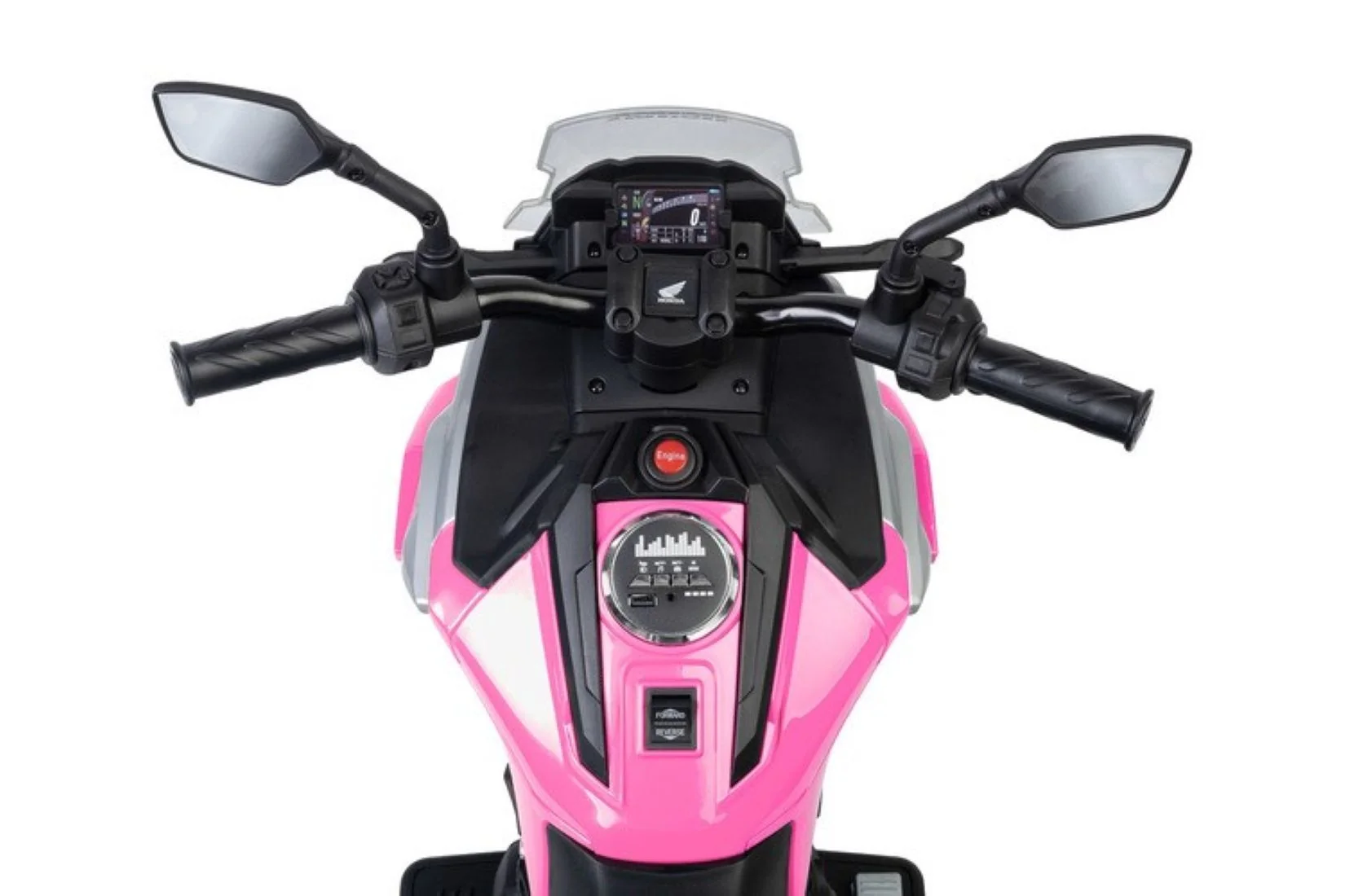 Toyz Elektrická motorka Honda NC750X pro děti – LED, 3-8 let, růžová, černá