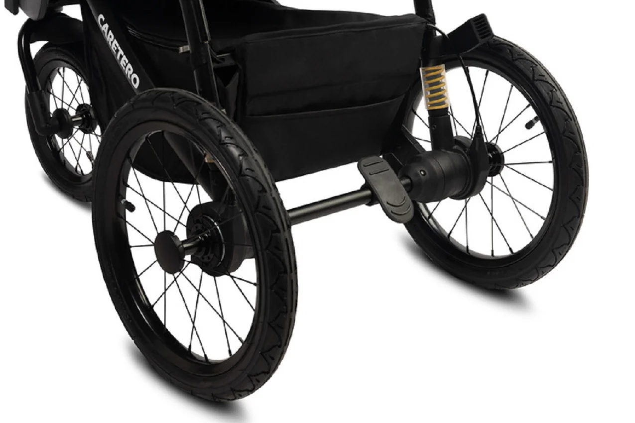 Caretero Sportovní kočárek Lima Deluxe - černý