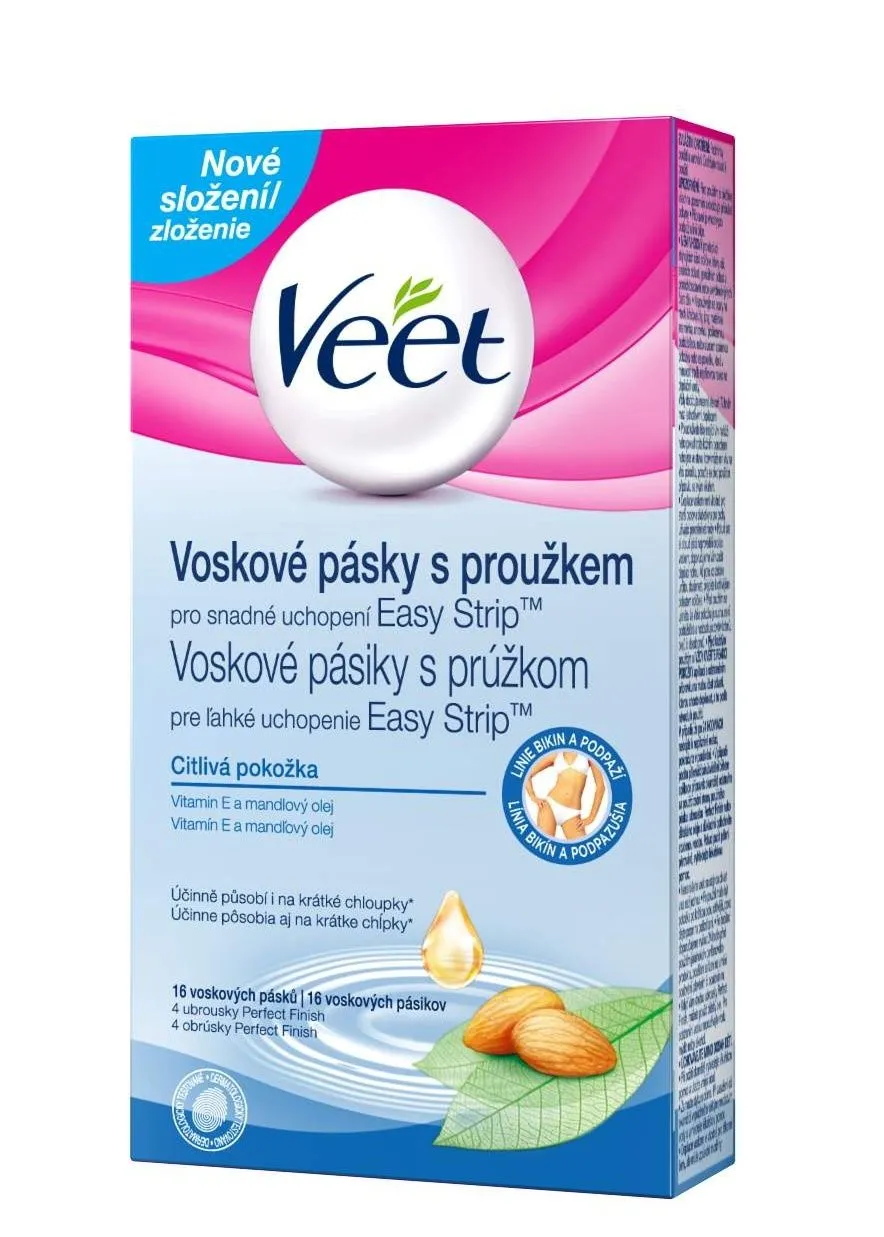 Veet Studené voskové pásky Bikiny a podpaží 16 ks 