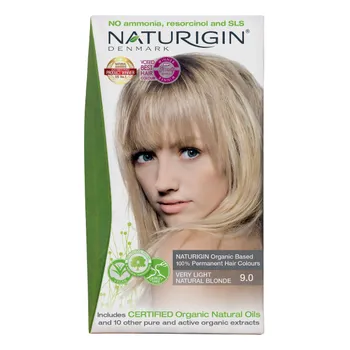 NATURIGIN Organic Based 100% Permanent Hair Colours Very Light Natural Blonde 9.0 barva na vlasy 115 ml
