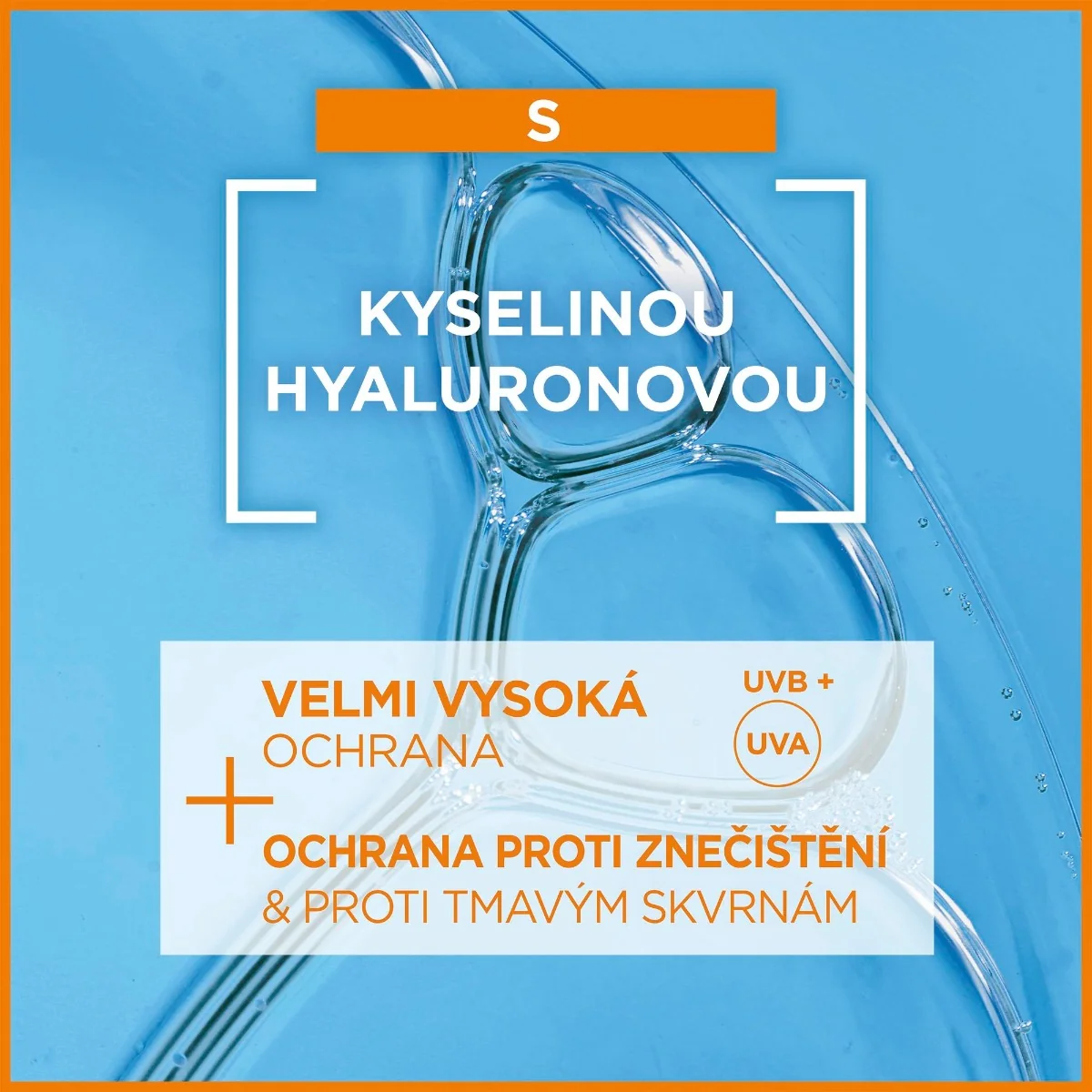 Garnier Ambre Solaire Super UV SPF50+ krém s HA v lehké textuře 40 ml
