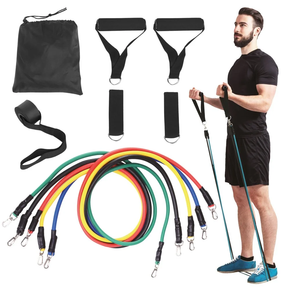 inSPORTline Nastavitelný gumový expandér Morpo Tubes 140 cm / 4,5-45 kg