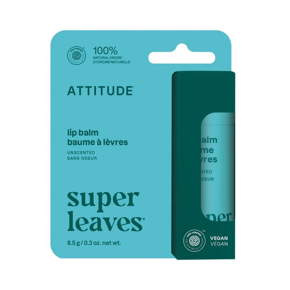 ATTITUDE Super leaves Přírodní balzám na rty bez vůně 8,5 g