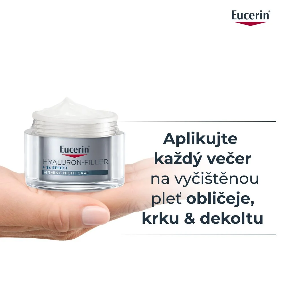 Eucerin Hyaluron-Filler + 3x Effect noční krém proti vráskám 50 ml