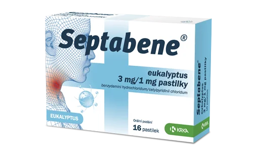 Septabene eukalyptus 3 mg/1 mg 16 pastilek