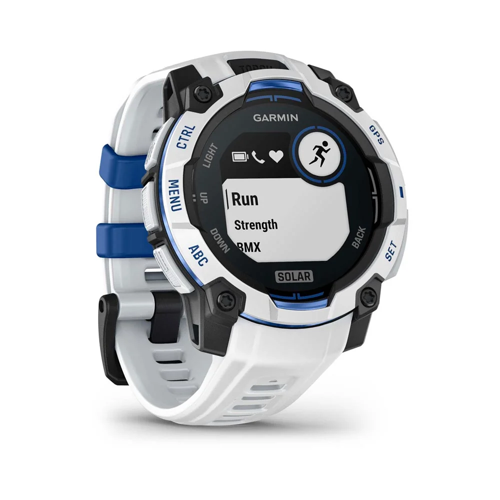Garmin Instinct 3 Solar 45 mm chytré hodinky Whitestone/Blue