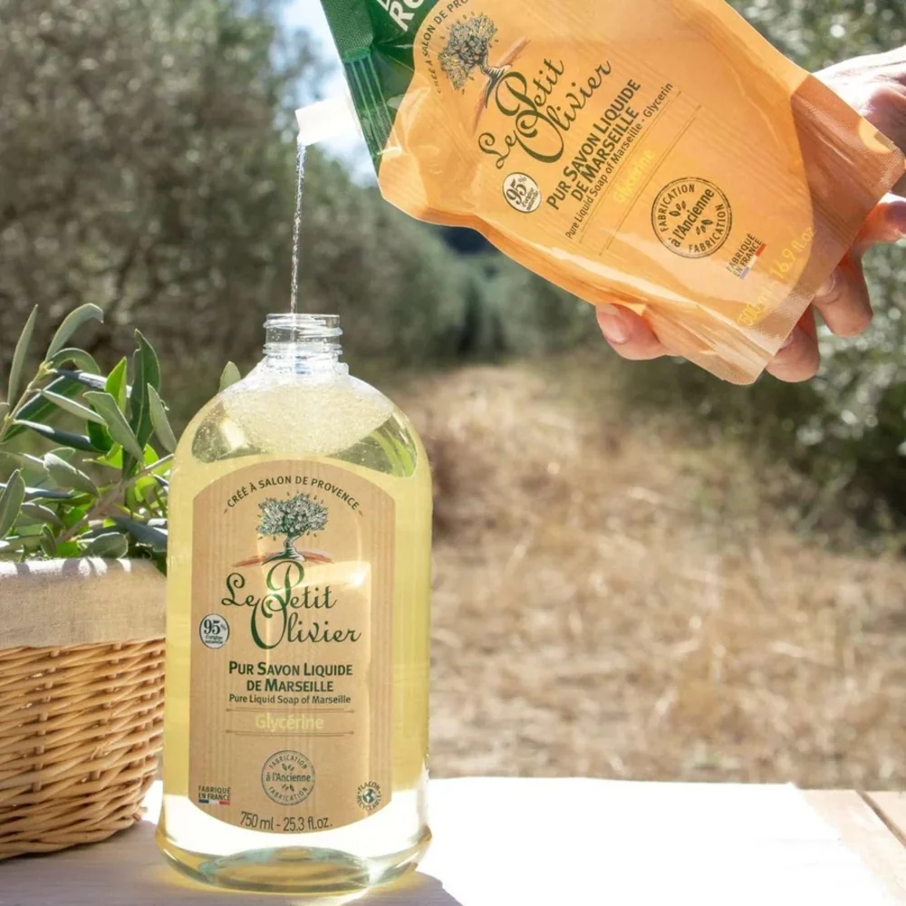 Le Petit Olivier Tekuté mýdlo Natural náhradní náplň 500 ml