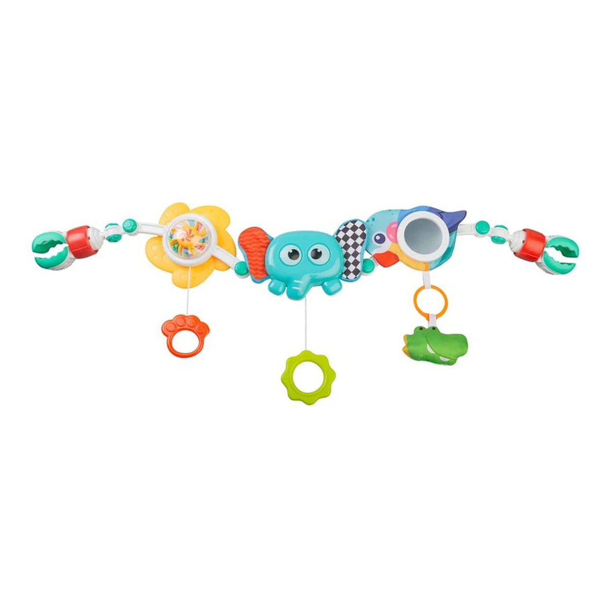Toyz Senzorický oblouk Slon – zrcátko, chrastítka, 0–18m