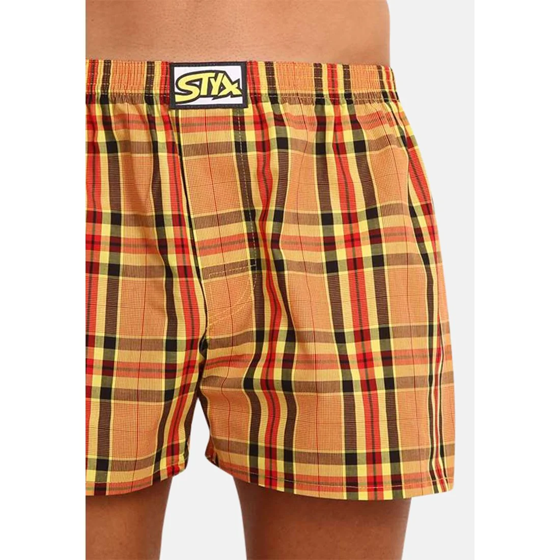 Styx Pánské trenky klasická guma vícebarevné (A921) XL