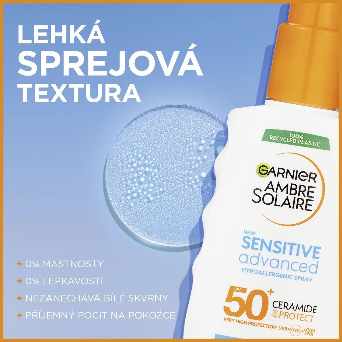 Garnier Ambre Solaire Sensitive Advanced SPF50+ sprej 150 ml