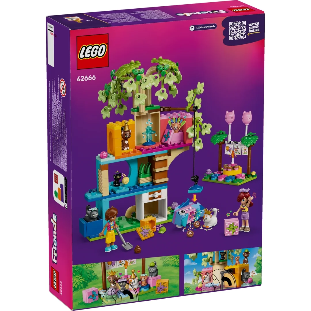 LEGO® Friends 42666 Kočičí narozeninová oslava a dům na stromě