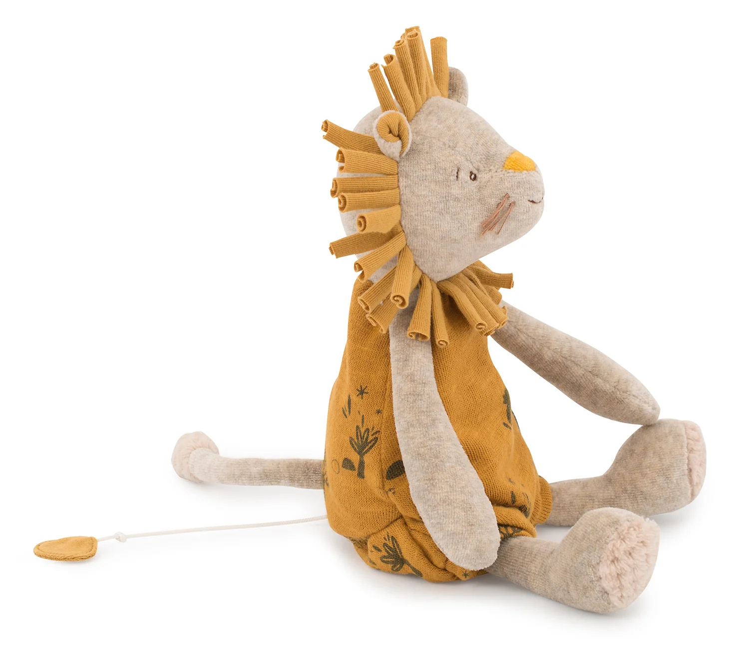 Moulin Roty Hrací žlutý lvíček