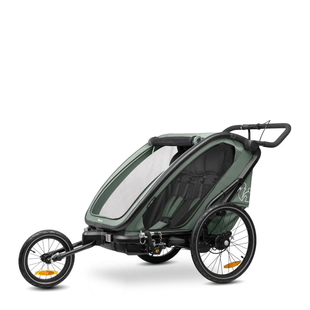 Hauck Bike N Walk Duo cyklovozík 3v1 dark green 