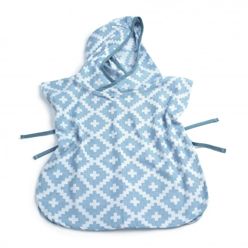 KipKep mušelínové PONCHO M Niagara Blue