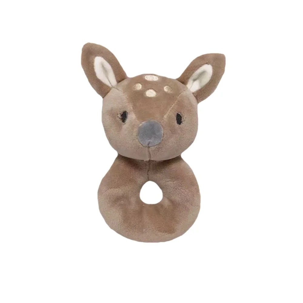 Tulilo Plyšové chrastítko Srnka, 18cm - béžová