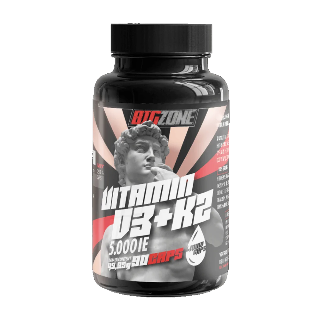 Big Zone Vitamin D3 + K2 Liquid Caps - 90 kapslí