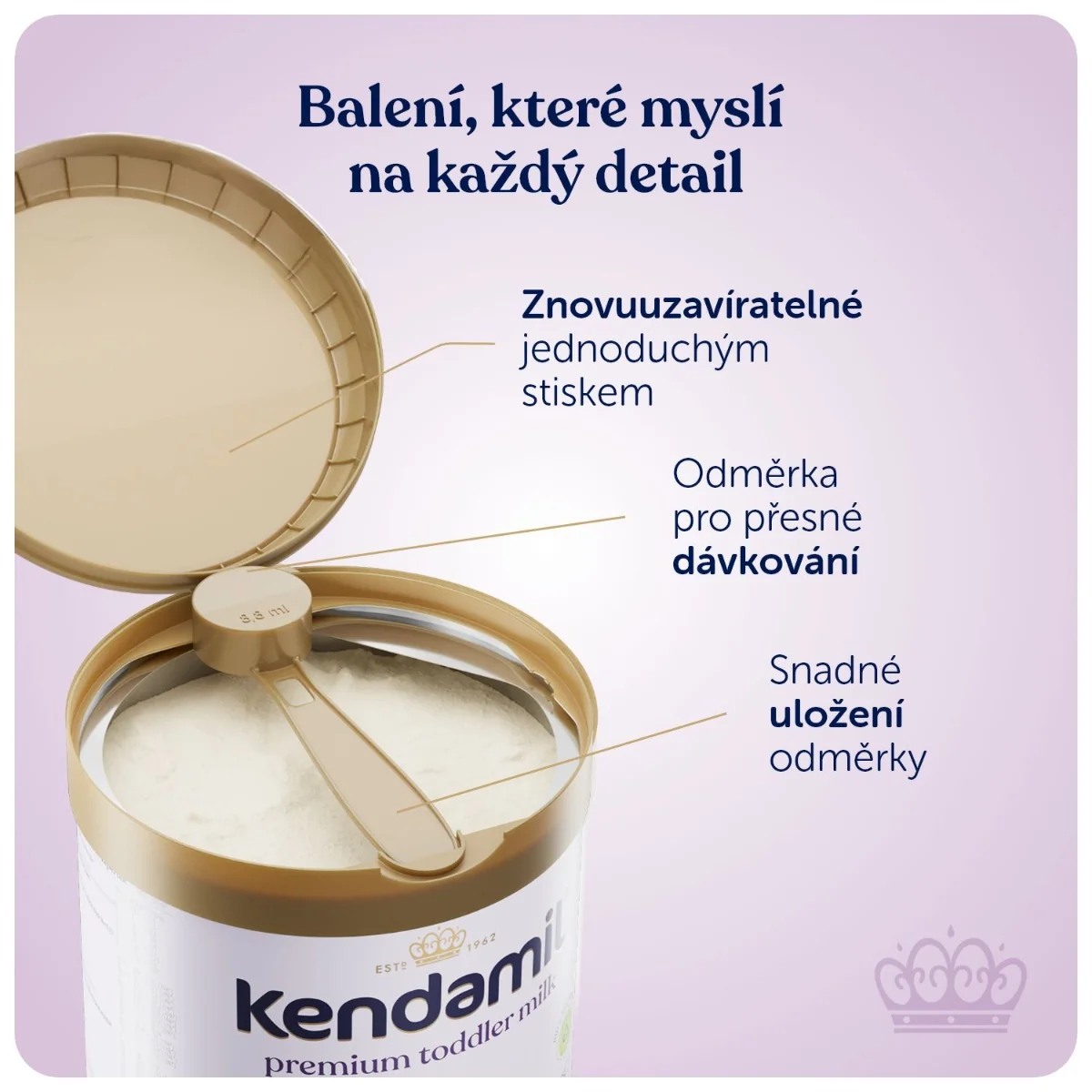 Kendamil 4 Premium Batolecí mléko HMO+ 800 g