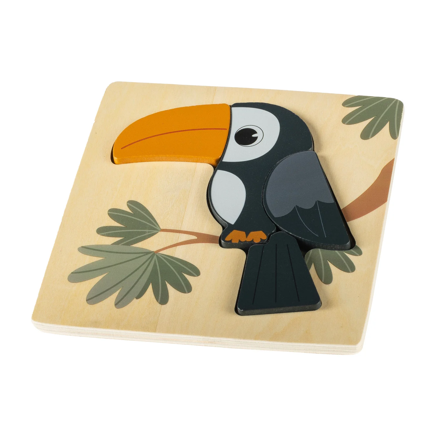 Zopa Dřevěné puzzle malé, Toucan 1
