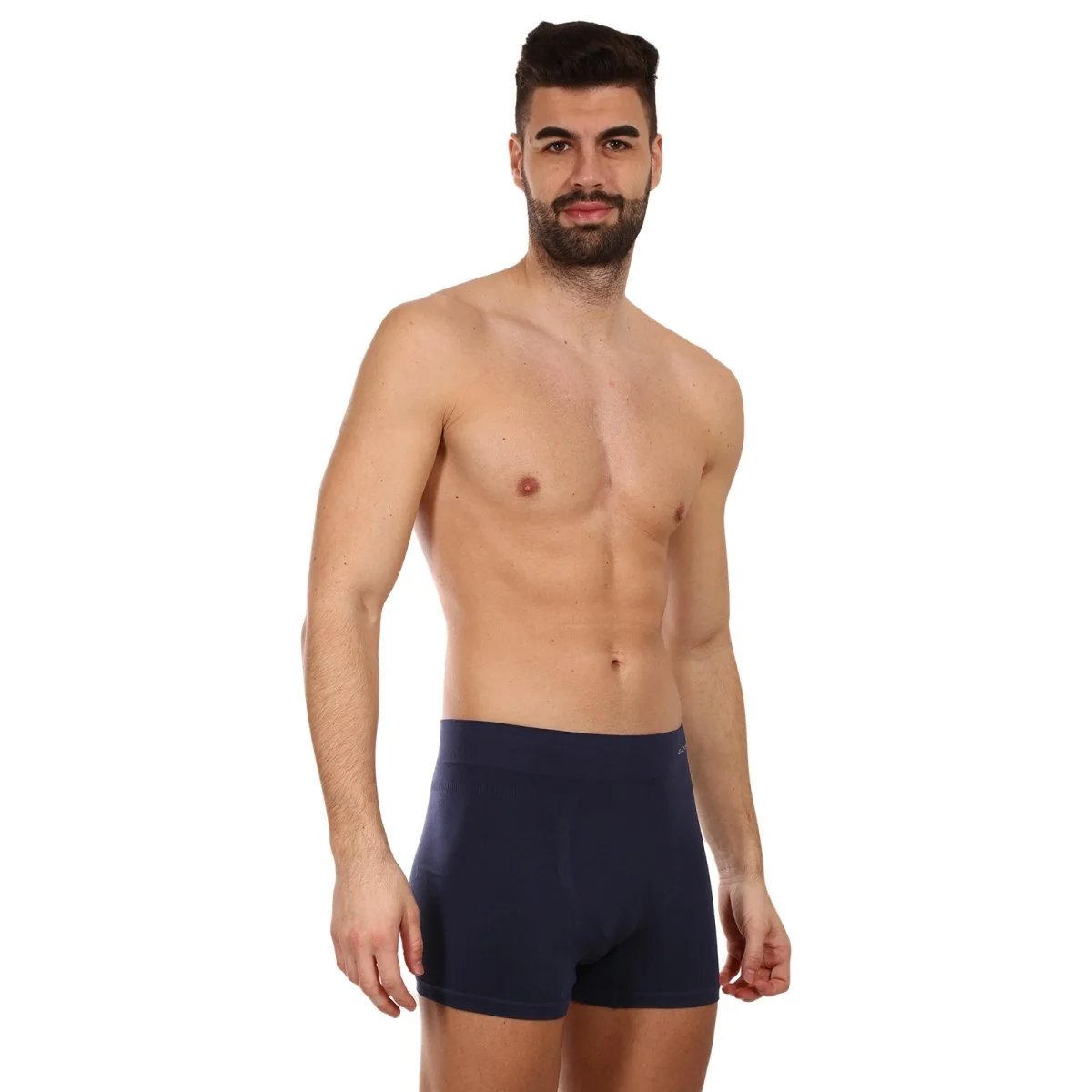 Gino Pánské boxerky bezešvé bambusové modré (54005) M