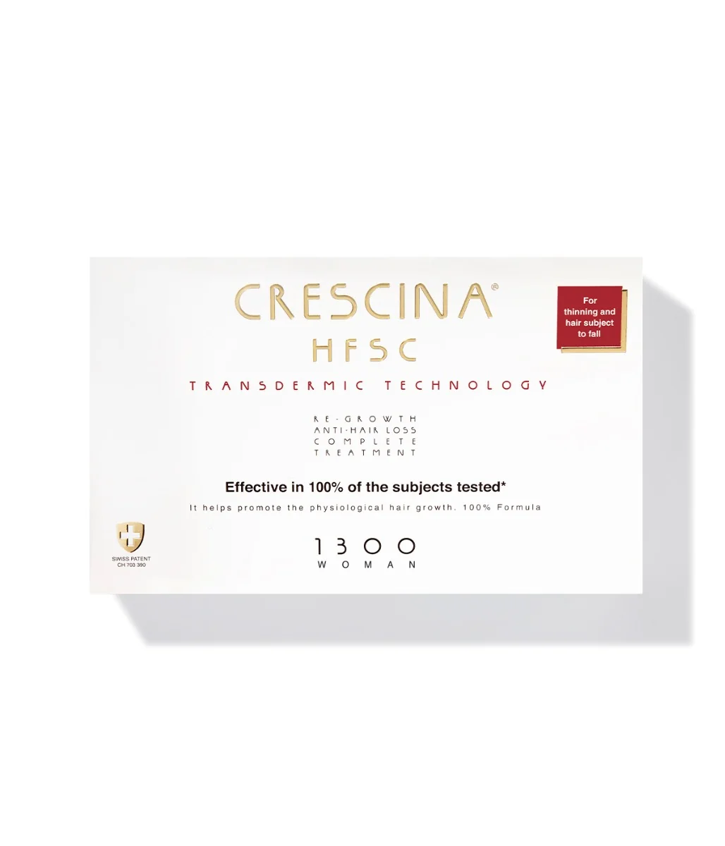 Crescina Transdermic péče na podporu růstu vlasů a proti vypadávání (stupeň 1300) ženy 20x3,5 ml