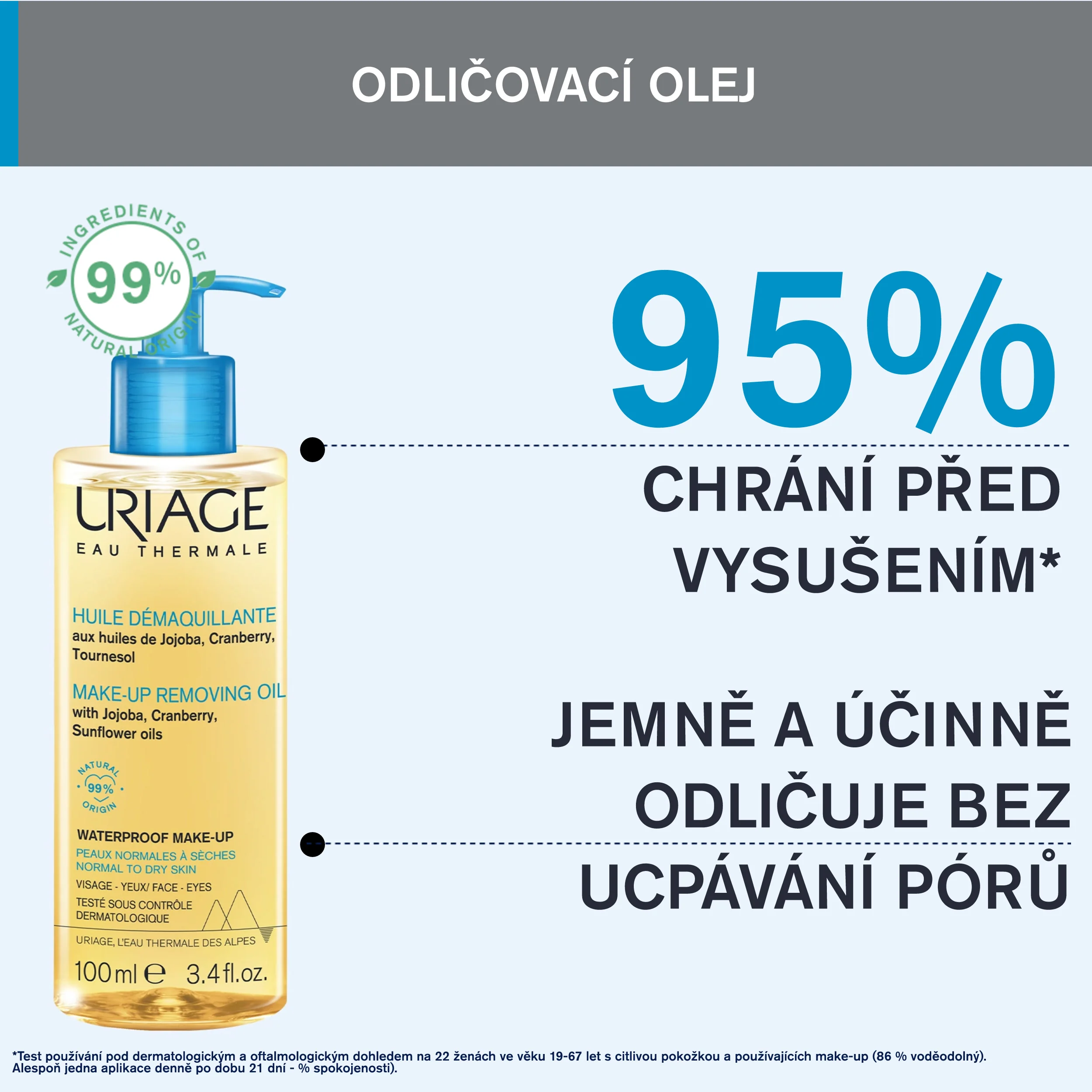 Uriage Odličovací olej 100 ml