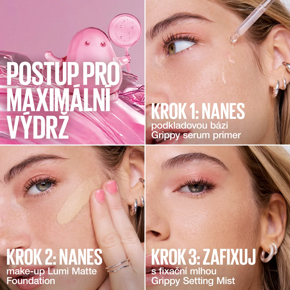 Maybelline Grippy Setting Mist fixační mlha 100 ml