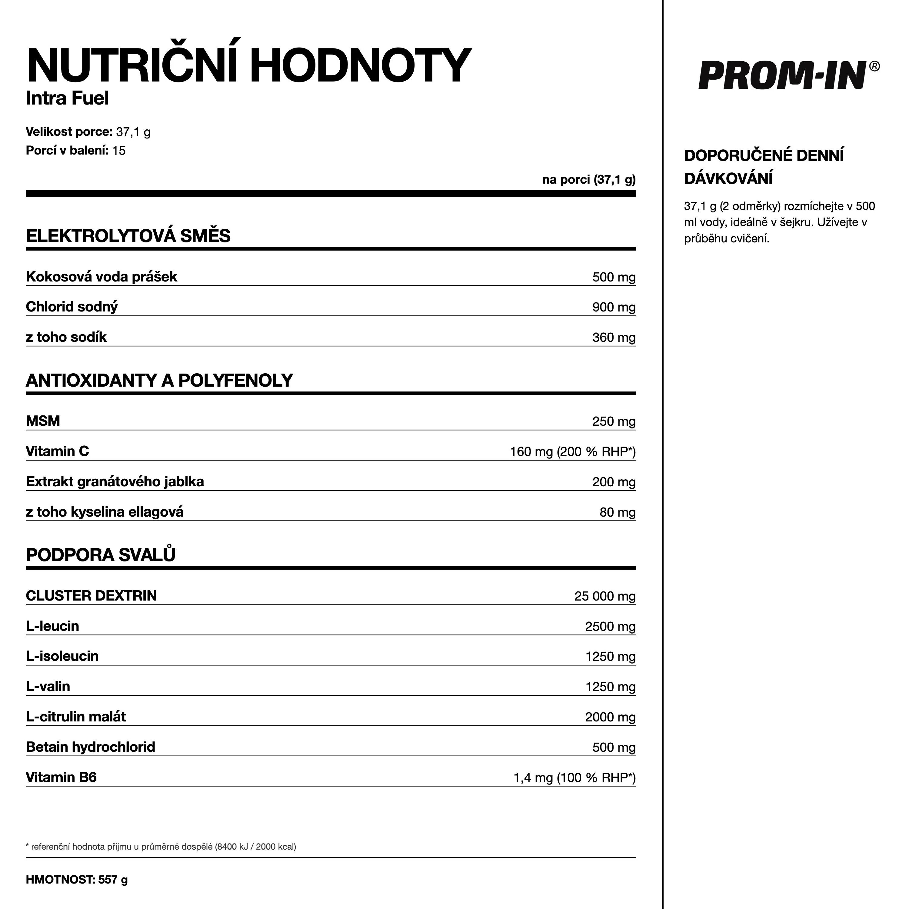 PROM-IN Intra Fuel Mango/Ananas 557 g