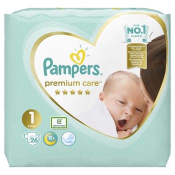 Pampers Premium Care vel. 1 Newborn 2-5 kg dětské pleny 26 ks 