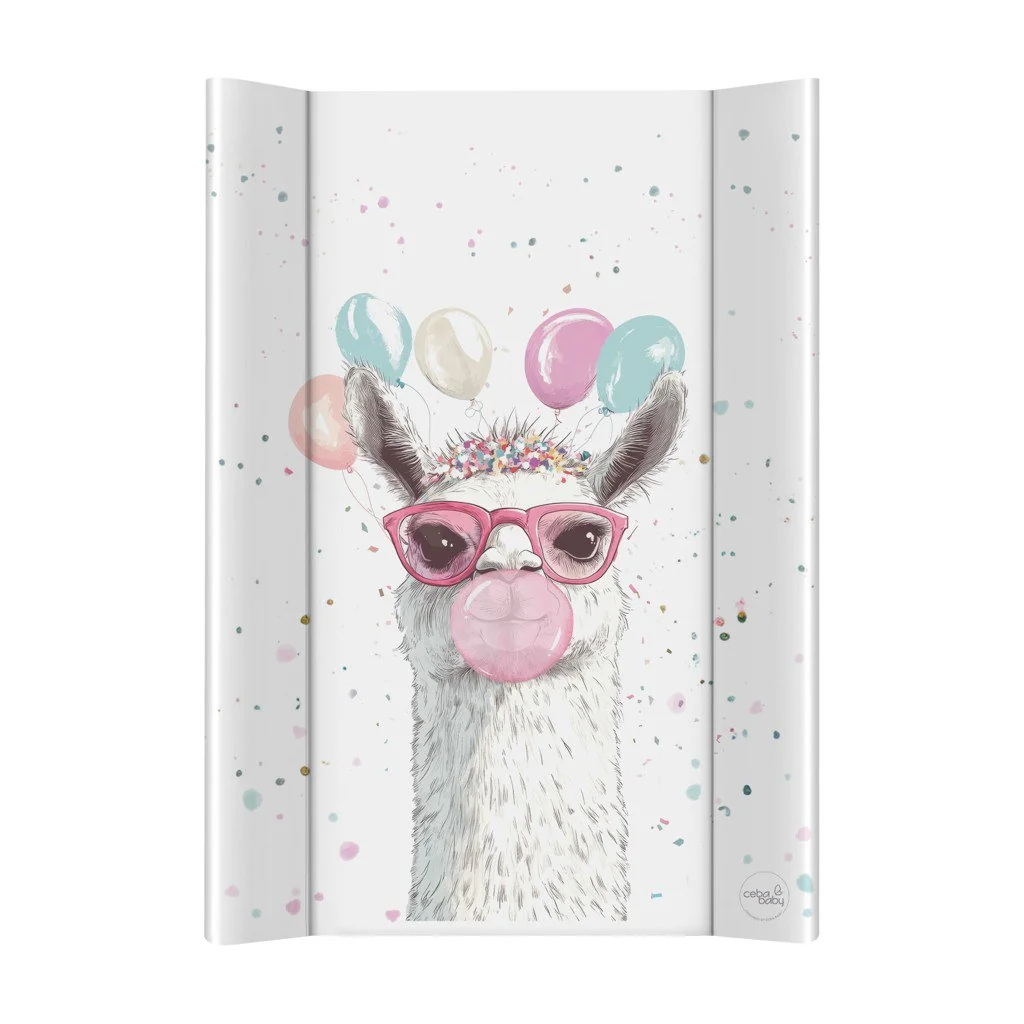 Ceba Podložka přebalovací 2-hranná s pevnou deskou (50x70) Ultra Light Crazy Lama