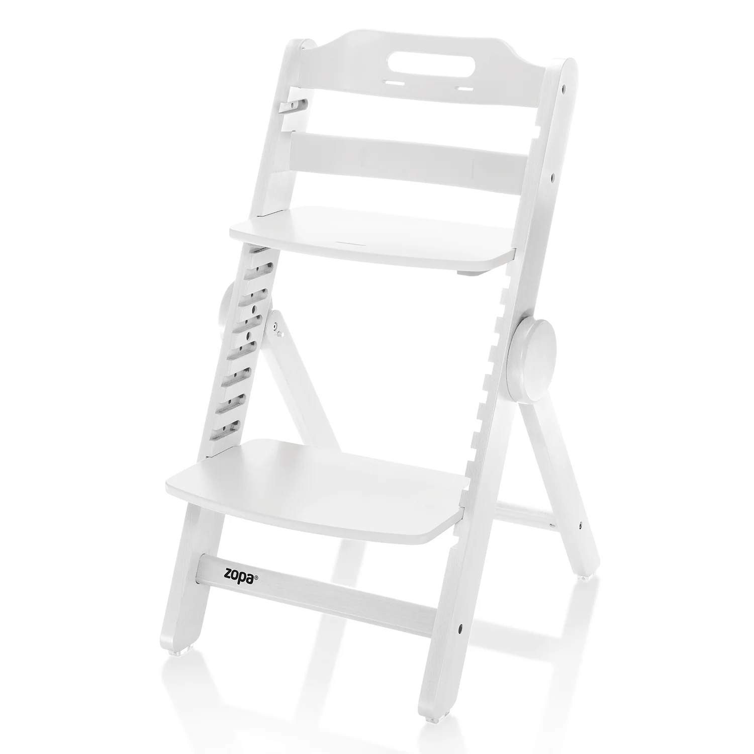 Zopa Dřevěná jídelní židlička Clipp & Clapp, White 2