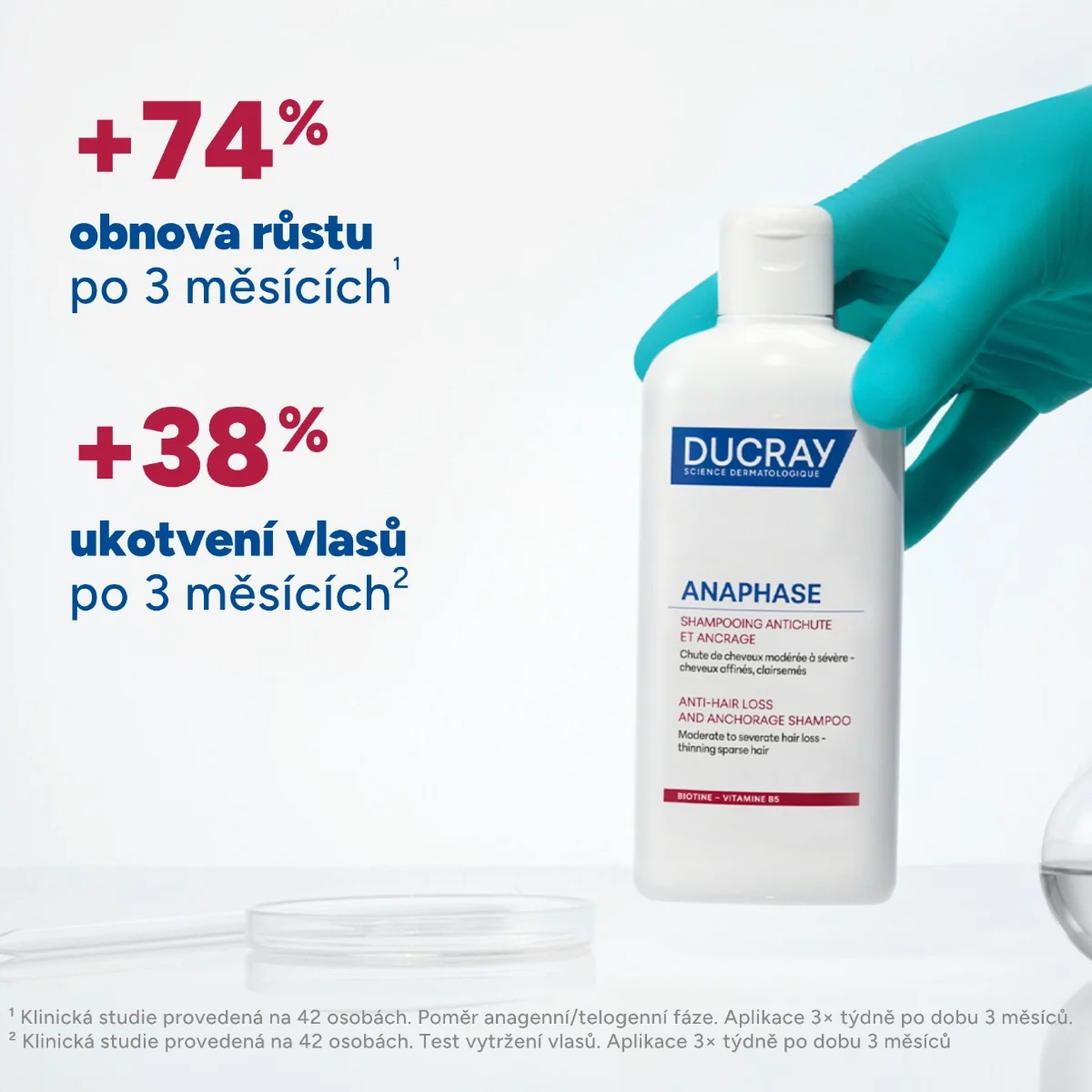 Ducray Anaphase Šampon při vypadávání vlasů 400 ml