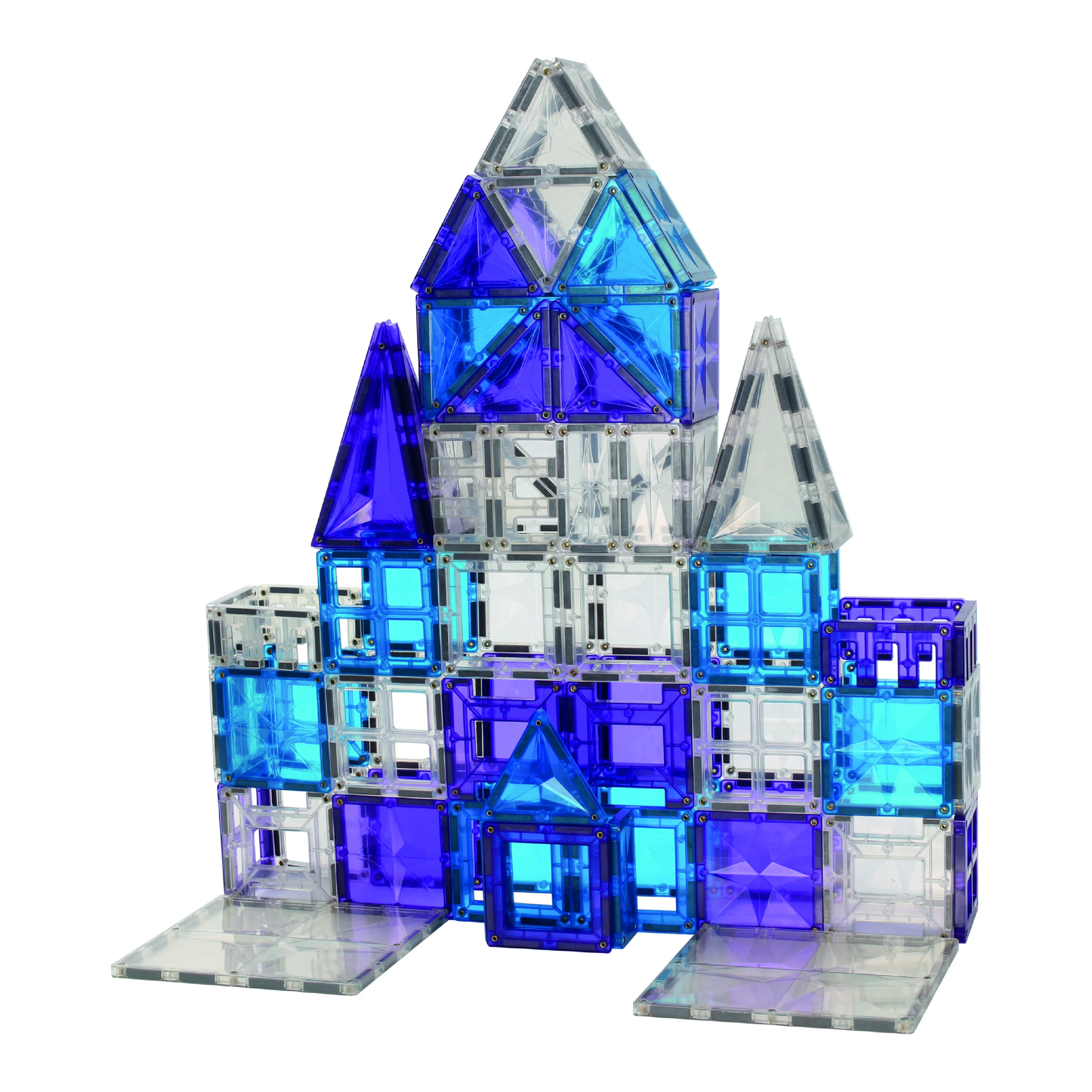 Cleverclixx Magnetická stavebnice - Mega Ice Crystal Pack - 180 dílků