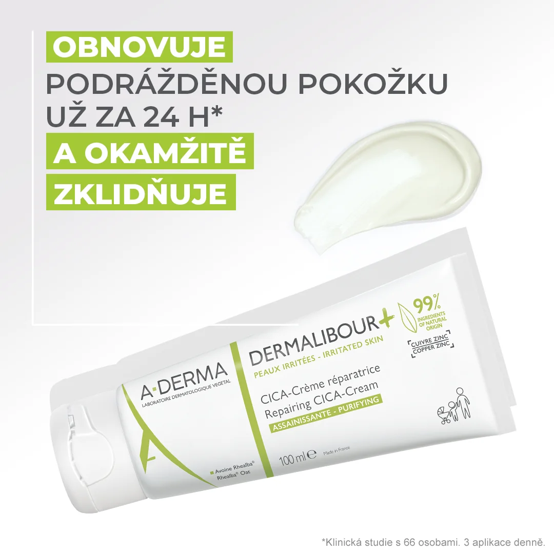 A-Derma Dermalibour+ reparační CICA-Krém 100 ml