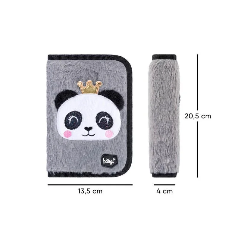 Baagl Školní penál jednopatrový Panda