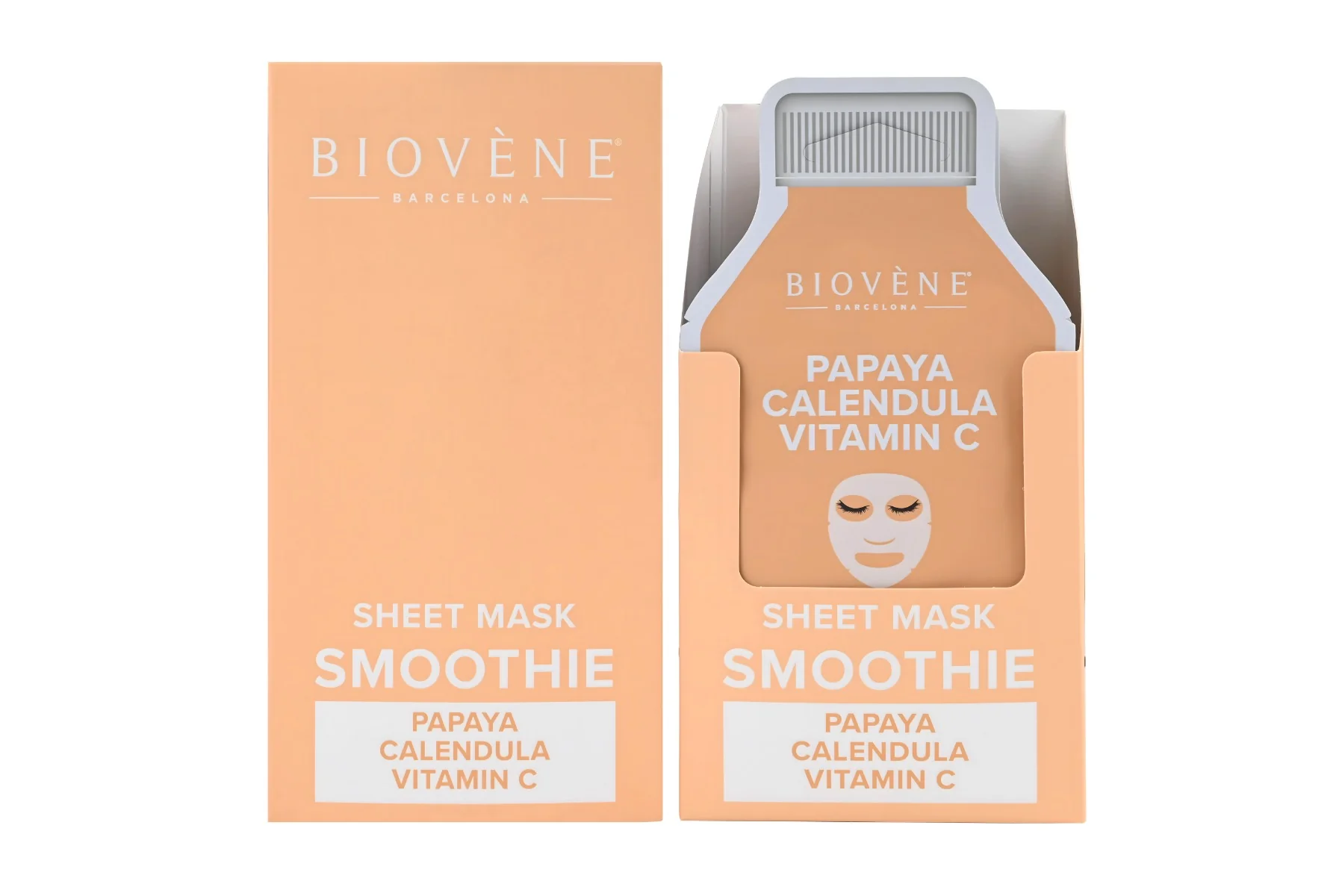 BIOVÉNE Papaya + Vitamin C Dewy-Bright plátýnková maska 25 ml