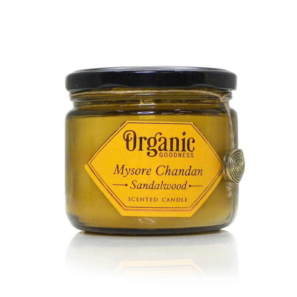 Song of India Vonná svíčka Organic Goodness - Mysore Chandan Sandalwood