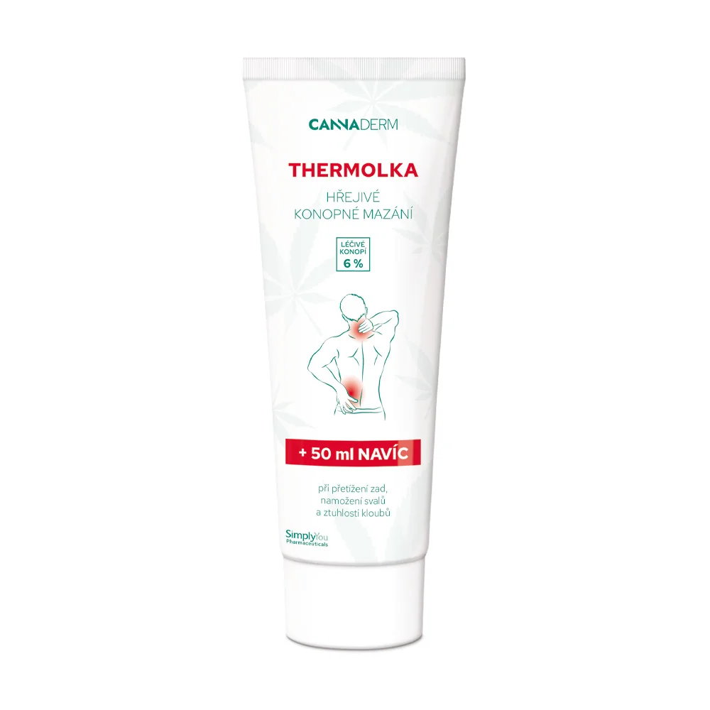 Cannaderm Thermolka hřejivé konopné mazání 250 ml