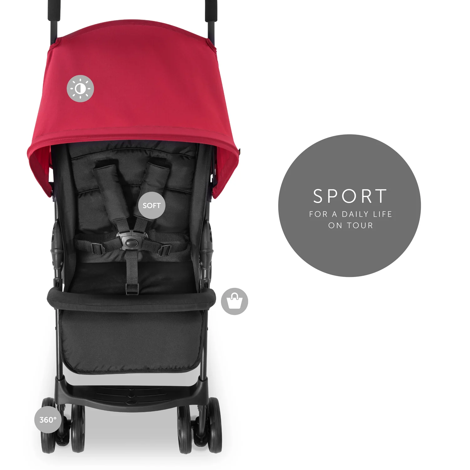Hauck Sporťák Sport red