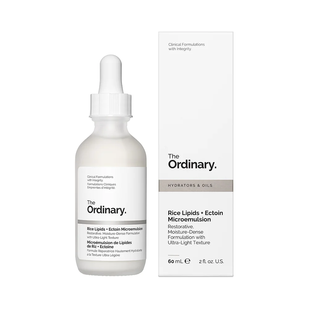 The Ordinary Rice Lipids Ectoin Microemulsion hydratační emulze 60 ml
