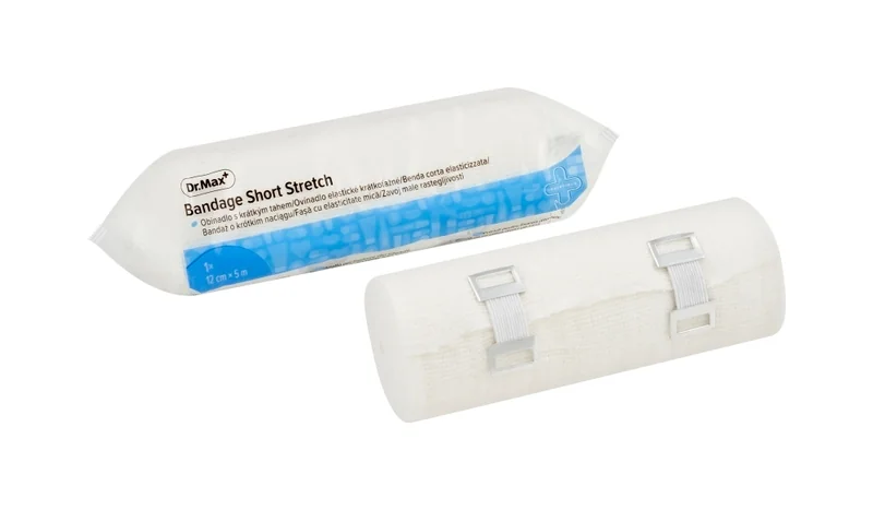 Dr. Max Bandage Short Stretch 12 cm x 5 m obinadlo s krátkým tahem 1 ks