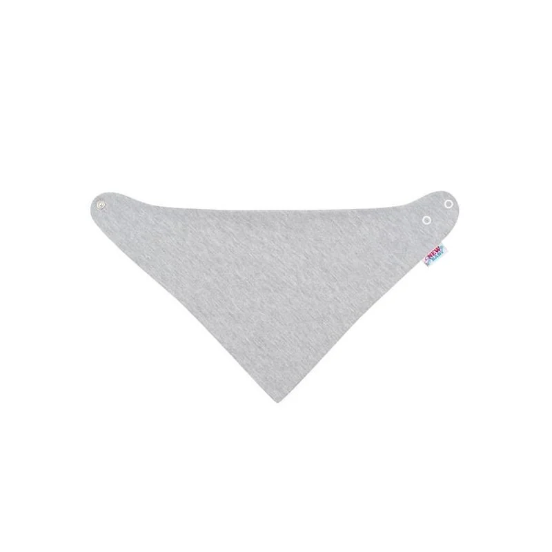 New Baby Kojenecká čepička s šátkem na krk Missy šedo-červená, vel. 92 (18-24m)