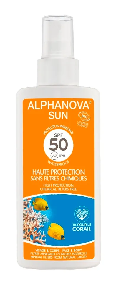 Alphanova SUN BIO Opalovací krém ve spreji SPF50 125 g