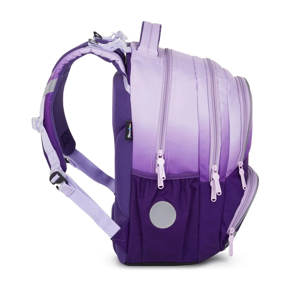 Oxybag OXY NEXT - školní set Purple 3 ks: batoh, penál, sáček batoh, penál, sáček