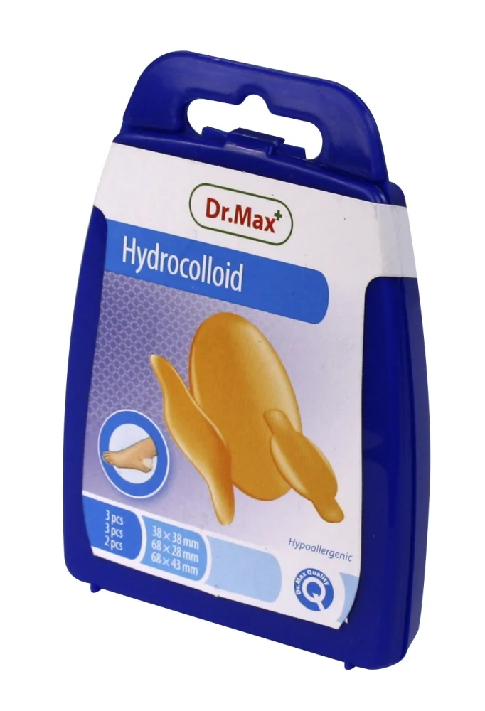 Dr. Max Hydrokoloidní náplast na puchýře a kuří oka mix 8 ks