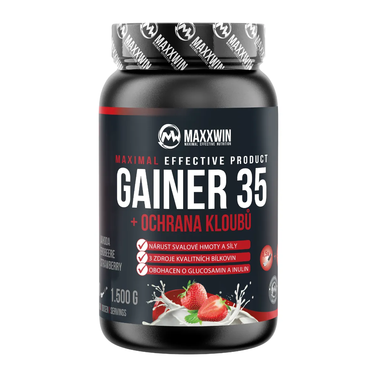 MAXXWIN GAINER 35 jahoda 1500 g