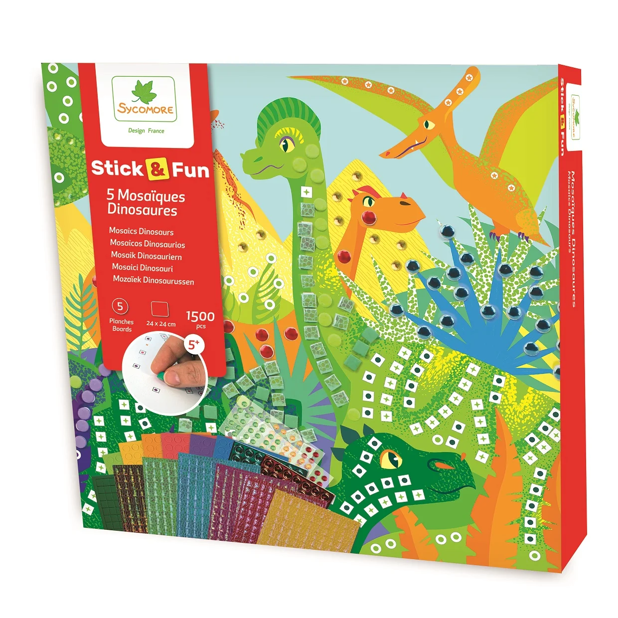 Sycomore Stick & Fun - mozaika - svět dinosaurů