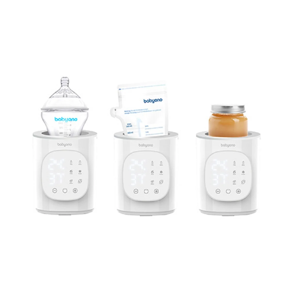 Babyono Elektronický ohřívač a sterilizátor potravin 6V1, bílý