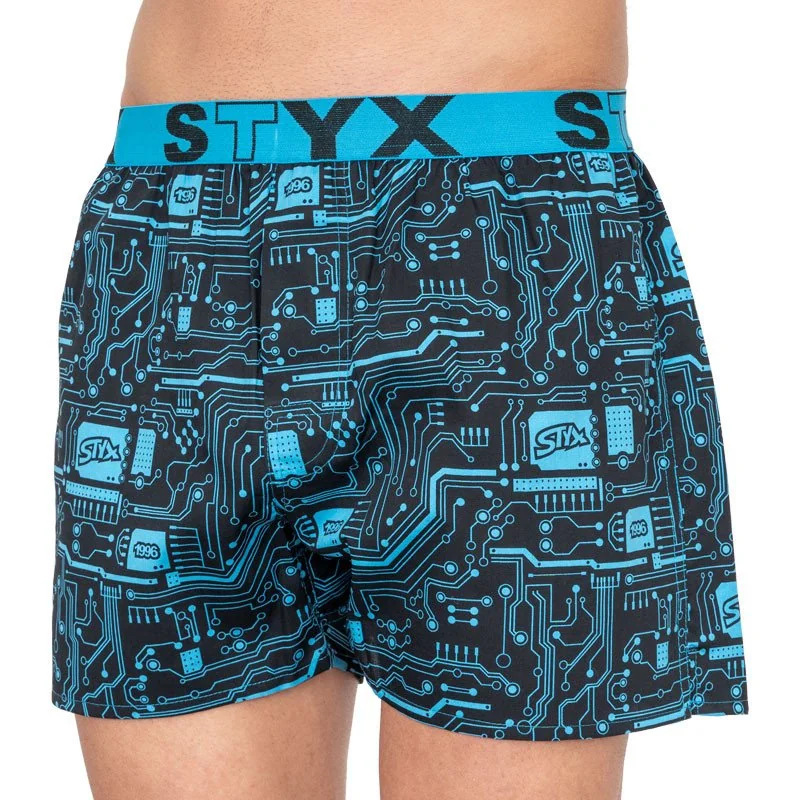 Styx Pánské trenky art sportovní guma tišťák (B857) S